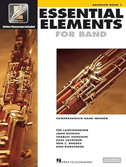 essential elements for band a bassoon book 1 with eei online resources beginner bassoon method songbook and