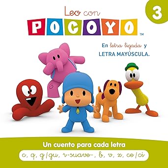 pocoya lectoescritura leo con pocoya un cuento para cada letra c q g/gu r suave b v z ce/ci en letra ligada y