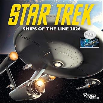 star trek ships of the line 2026 wall calendar 1st edition cbs 0789348586, 978-0789348586