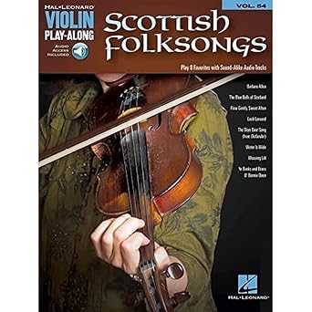 scottish folksongs violin play along volume 54 book/online audio 1st edition hal leonard corp 1495030008,