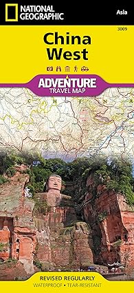 china west map 1st edition national geographic maps adventure 1566955947, 978-1566955942