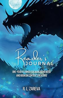 readers journal one year planner for book reviewers and bookish content creators morana and the dragon