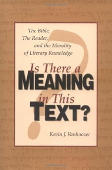is there a meaning in this text 1st edition kevin j vanhoozer 0310211565, 978-0310211563