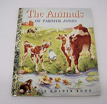 the animals of farmer jones 1st edition golden books 0307301028, 978-0307301024