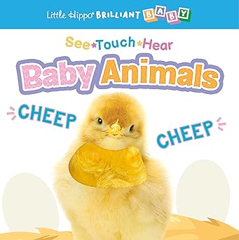 little hippo books see touch hear baby animals kids book preschool educational sound books brilliant baby