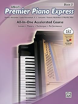 premier piano express bk 3 all in one accelerated course book cd rom and online audio and software 1st