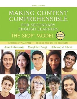 making content comprehensible for secondary english learners the siop model 1st edition jana echevarria