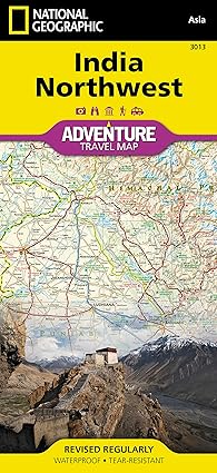 india northwest map 1st edition national geographic maps adventure 156695598x, 978-1566955980