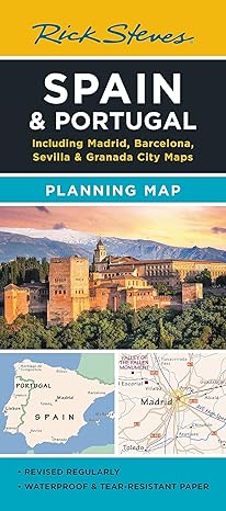 rick steves spain and portugal planning map including madrid barcelona sevilla and granada city maps 1st