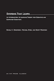 systems that learn an introduction to learning theory for cognitive and computer scientists 1st edition