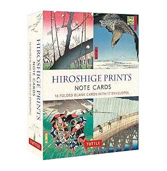 hiroshige prints 16 note cards 16 different blank cards with 17 patterned envelopes 1st edition utagawa