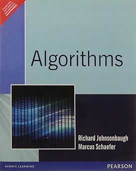 algorithms 1st edition johnsonbaugh 8131708683, 978-8131708682