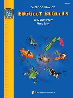 wp1186 buggedy buglets early elementary piano solos 1st edition suzanne dawson 0849798329, 978-0849798320