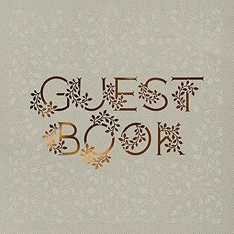 wedding guest book an heirloom quality guest book with foil accents and hand drawn illustrations 1st edition