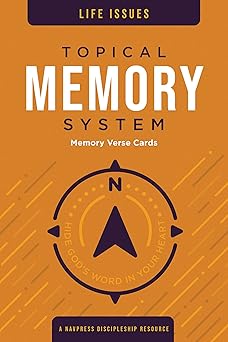 topical memory system life issues memory verse cards hide goda s word in your heart 1st edition the