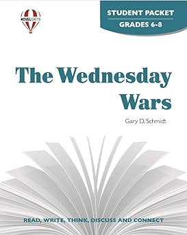 wednesday wars student packet by novel units 1st edition novel units 1608787176, 978-1608787173