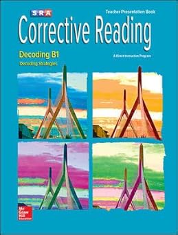 corrective reading decoding level b1 teacher presentation book 1st edition mcgraw hill 0076096769,