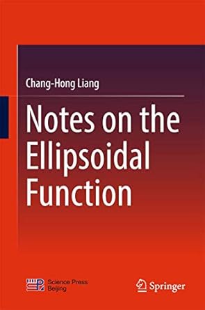 notes on the ellipsoidal function 1st edition chang hong liang 9811029075, 978-9811029073