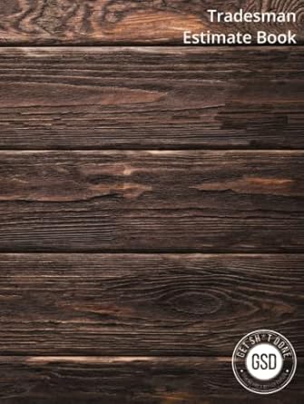 tradesman estimate book builder notes sketch designs get sh t done gsd wood effect 197 customers the perfect