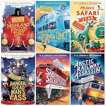 adventures on trains series 6 books collection set by m g leonard and sam sedgman 1st edition m g leonard