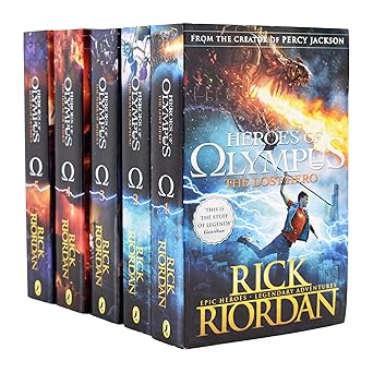 heroes of olympus complete collection 5 books box set the lost hero/the son of neptune/the mark of athena/the