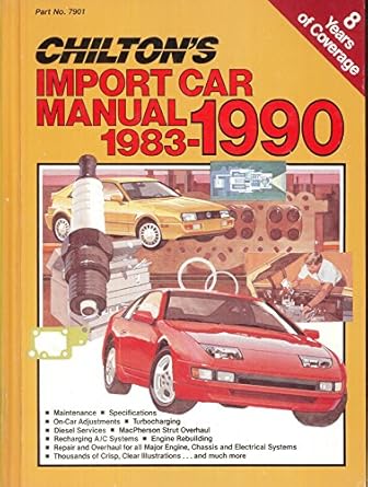 chiltons import car manual 1983 1990 1st edition chilton automotive books 0801979005, 978-0801979002