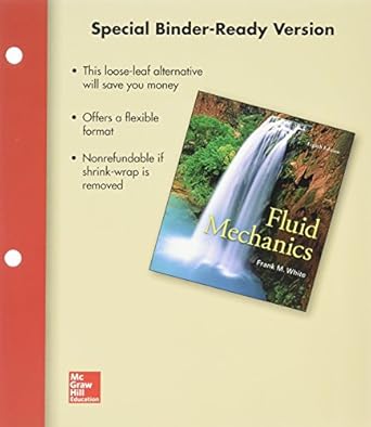 package loose leaf for fluid mechanics with 1 semester connect access card 1st edition frank m white