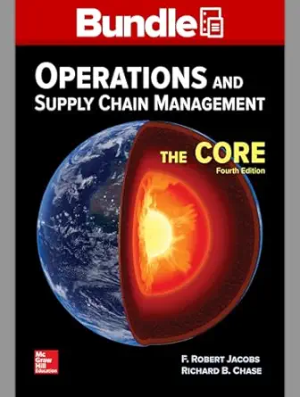 loose leaf operations and supply chain management the core with connect 1st edition f robert jacobs ,richard