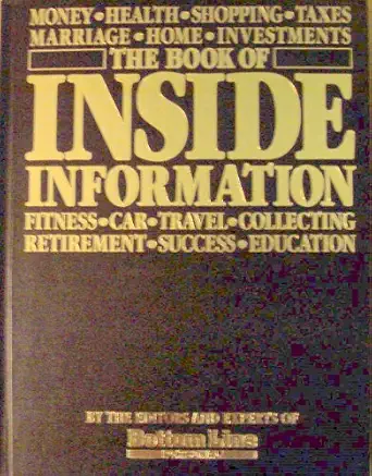 the book of inside information 1st edition unknown 0887230849, 978-0887230844