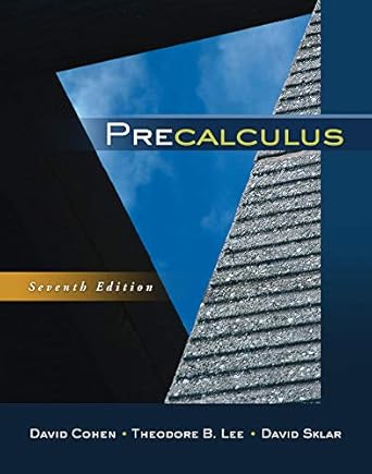 precalculus 1st edition david cohen ,theodore b lee ,david sklar 0840069421, 978-0840069429
