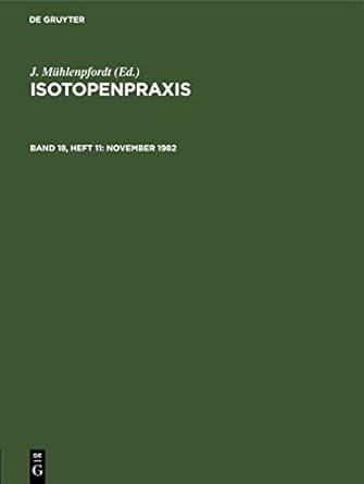 november 1982 1st edition j muhlenpfordt 3112523636, 978-3112523636