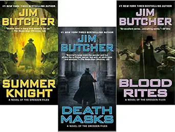 jim butcher set summer knight / death masks / blood rites 1st edition jim butcher 0451949099, 978-0451949097