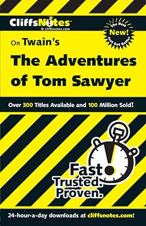 cliffsnotes on twains the adventures of tom sawyer 1st edition james l roberts 0764586793, 978-0764586798