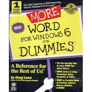 more word for windows 6 for dummies 1st edition doug lowe 1568841655, 978-1568841656