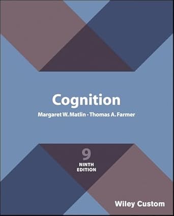 cognition 1st edition margaret w matlin ,thomas a farmer 1119379326, 978-1119379324