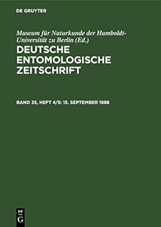 15 september 1988 1st edition museum fur naturkunde der humboldt universitat zu berlin ,h j hannemann