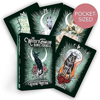 the witchs familiar runic oracle a 24 card deck and guidebook 1st edition athene noctua 1401973159,
