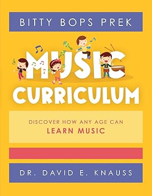 bitty bops prek music curriculum book 1 infants / book 2 toddlers / book 3 preschoolers 1st edition dr david