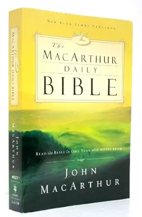 the macarthur daily bible read the bible in one year with notes from john macarthur 1st edition thomas nelson