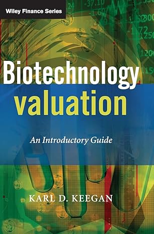 biotechnology valuation an introductory guide 1st edition karl keegan 0470511788, 978-0470511787