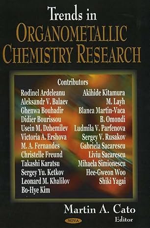 trends in organometallic chemistry research 1st edition martin a cato ,marin a cato 1594544948, 978-1594544941