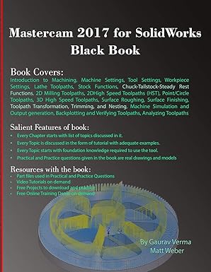 mastercam 2017 for solidworks black book 1st edition gaurav verma ,matt weber 1988722055, 978-1988722054