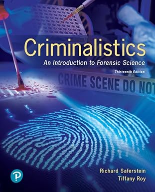 criminalistics an introduction to forensic science 1st edition richard saferstein ,tiffany roy 0136707564,