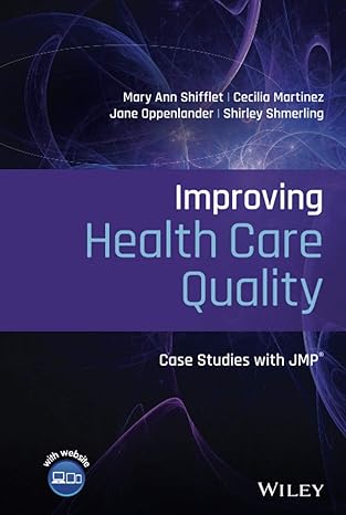 improving health care quality case studies with jmp 1st edition mary ann shifflet ,cecilia martinez ,jane