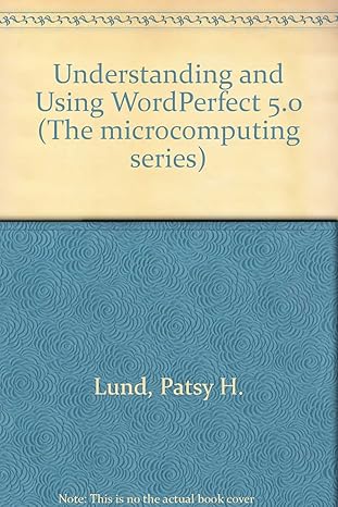understanding and using wordperfect 5 0 1st edition patsy h lund 031447353x, 978-0314473530