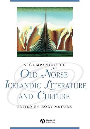 a companion to old norse icelandic literature and culture 1st edition rory mcturk 1405163674, 978-1405163675