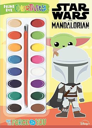 star wars the mandalorian may the force be with you paint box colortivity 1st edition editors of dreamtivity