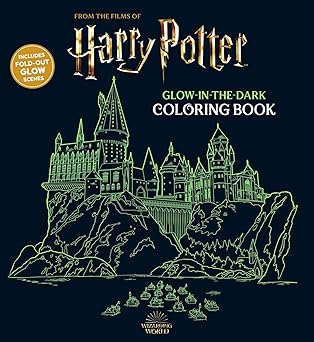 harry potter glow in the dark coloring book 1st edition editors of thunder bay press 1645179001,