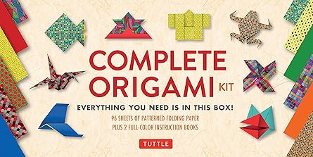 complete origami kit kit with 2 origami how to books 98 papers 30 projects this easy origami for beginners
