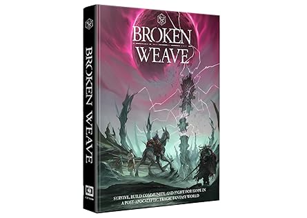 cubicle 7 broken weave core rulebook fantasy rpg board card game book accessory a post apocalyptic campaign